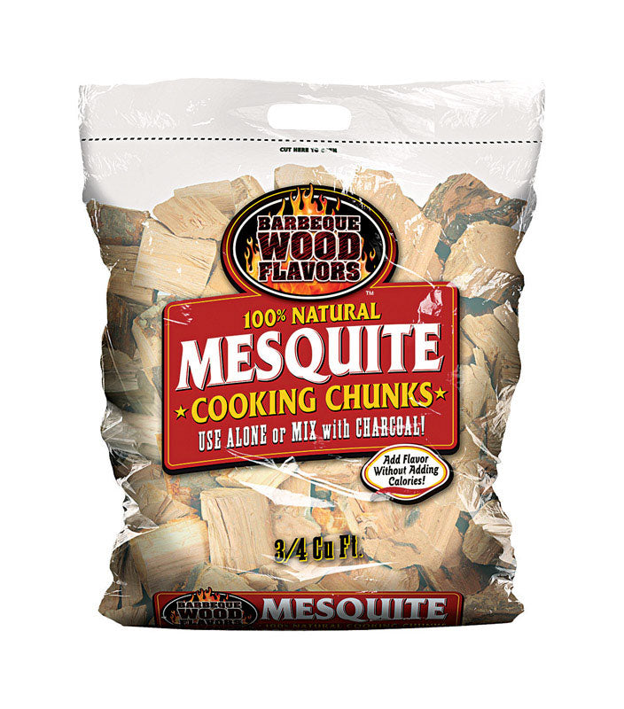 BOOM BOOM LLC, Barbeque Wood Flavors  Mesquite  Cooking Chunks  0.75 cu. ft.