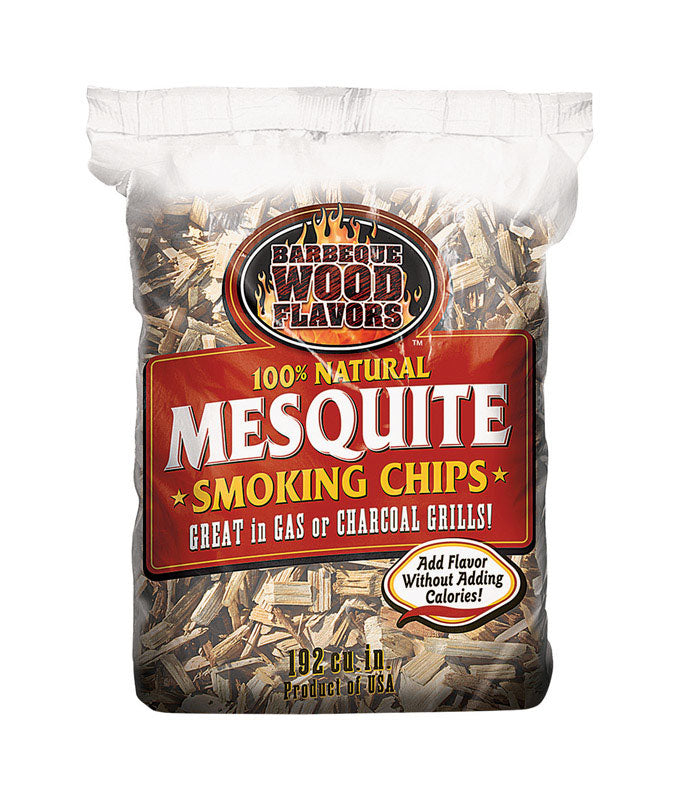 BOOM BOOM LLC, Barbeque Wood Flavors  Mesquite  Wood Smoking Chips  192 cu. in. (Pack of 12)