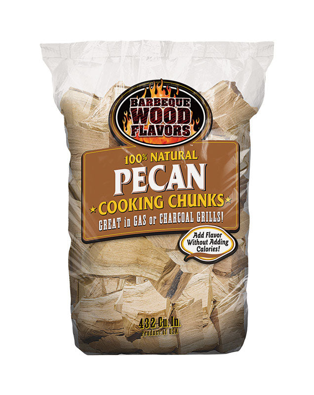 BOOM BOOM LLC, Barbeque Wood Flavors  Pecan  Cooking Chunks  432 cu. in. (Pack of 7)