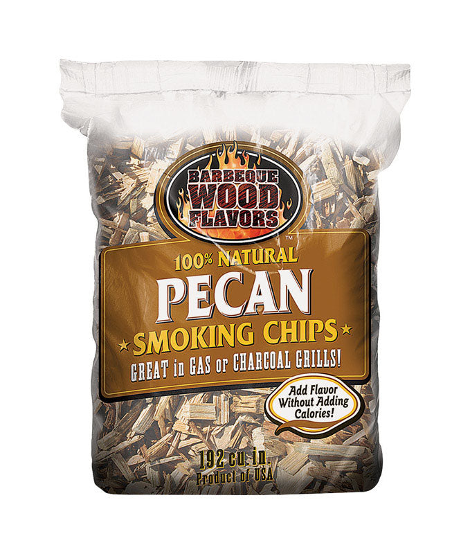 BOOM BOOM LLC, Barbeque Wood Flavors  Pecan  Wood Smoking Chips  192 cu. in. (Pack of 12)