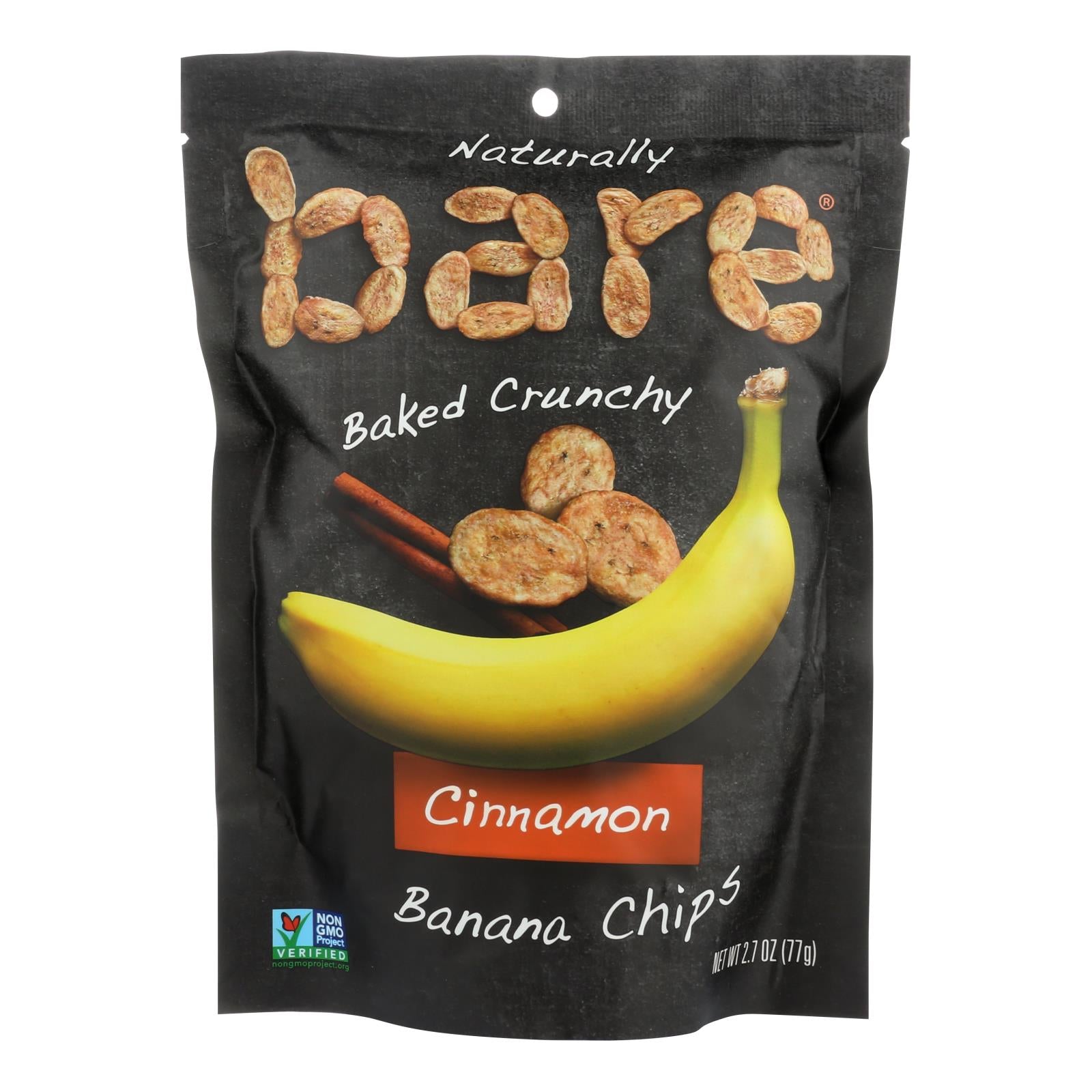 Bare Fruit, Bare Fruit Banana Chip - Cinnamon - Case of 12 - 2.7 oz. (Pack of 12)