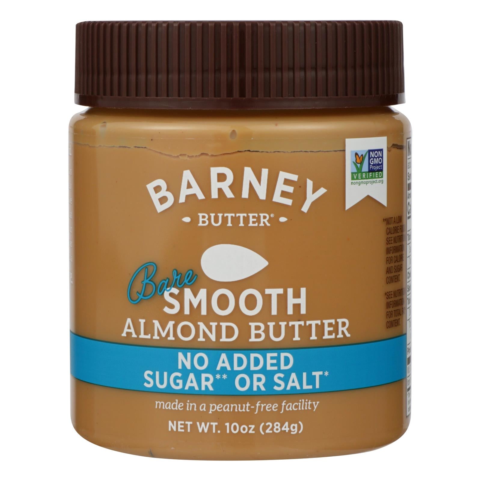 Barney Butter, Barney Butter - Almond Butter - Bare Smooth - Case of 6 - 10 oz. (Pack of 6)