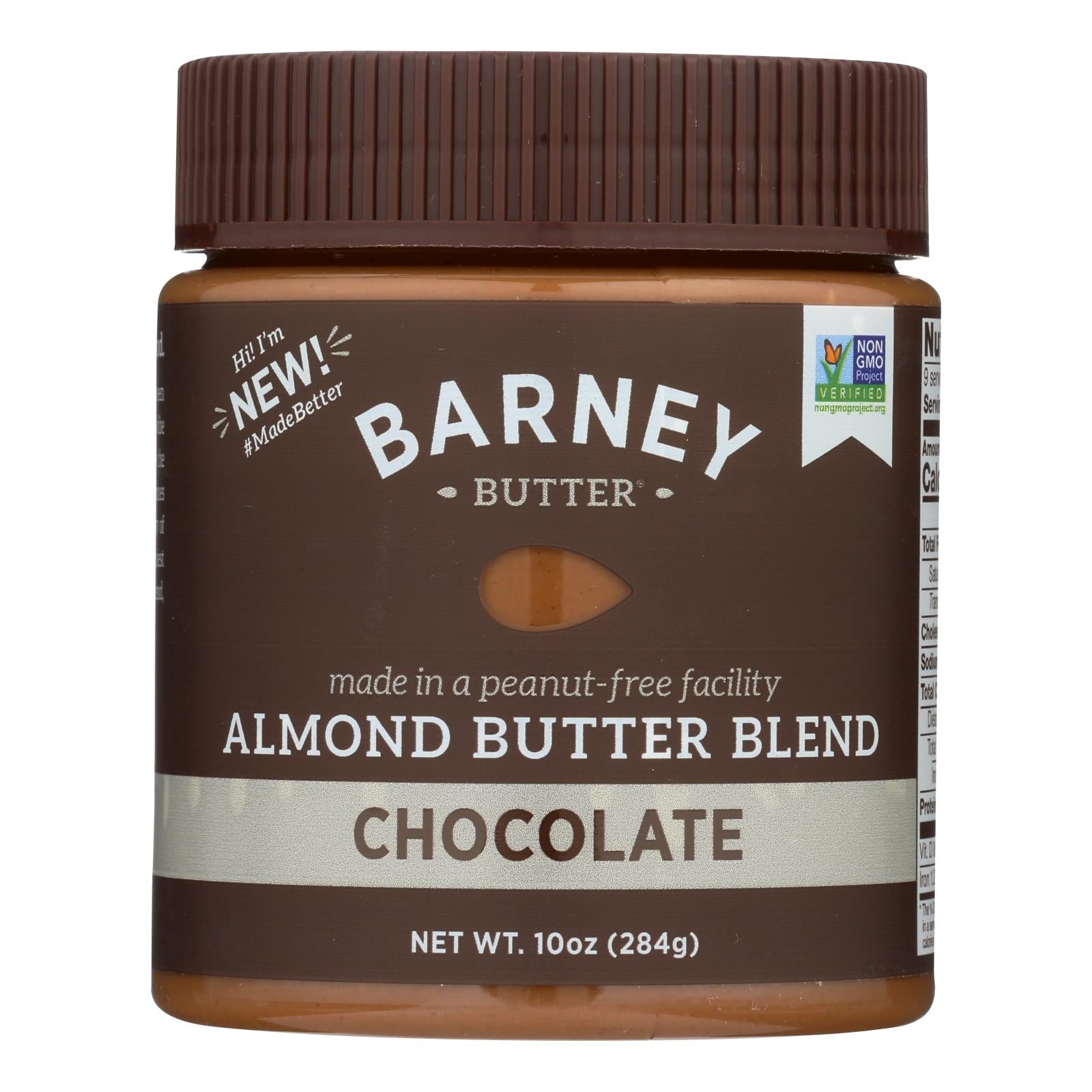 Barney Butter, Barney Butter Chocolate Almond Butter Blend  - Case of 6 - 10 OZ (Pack of 6)
