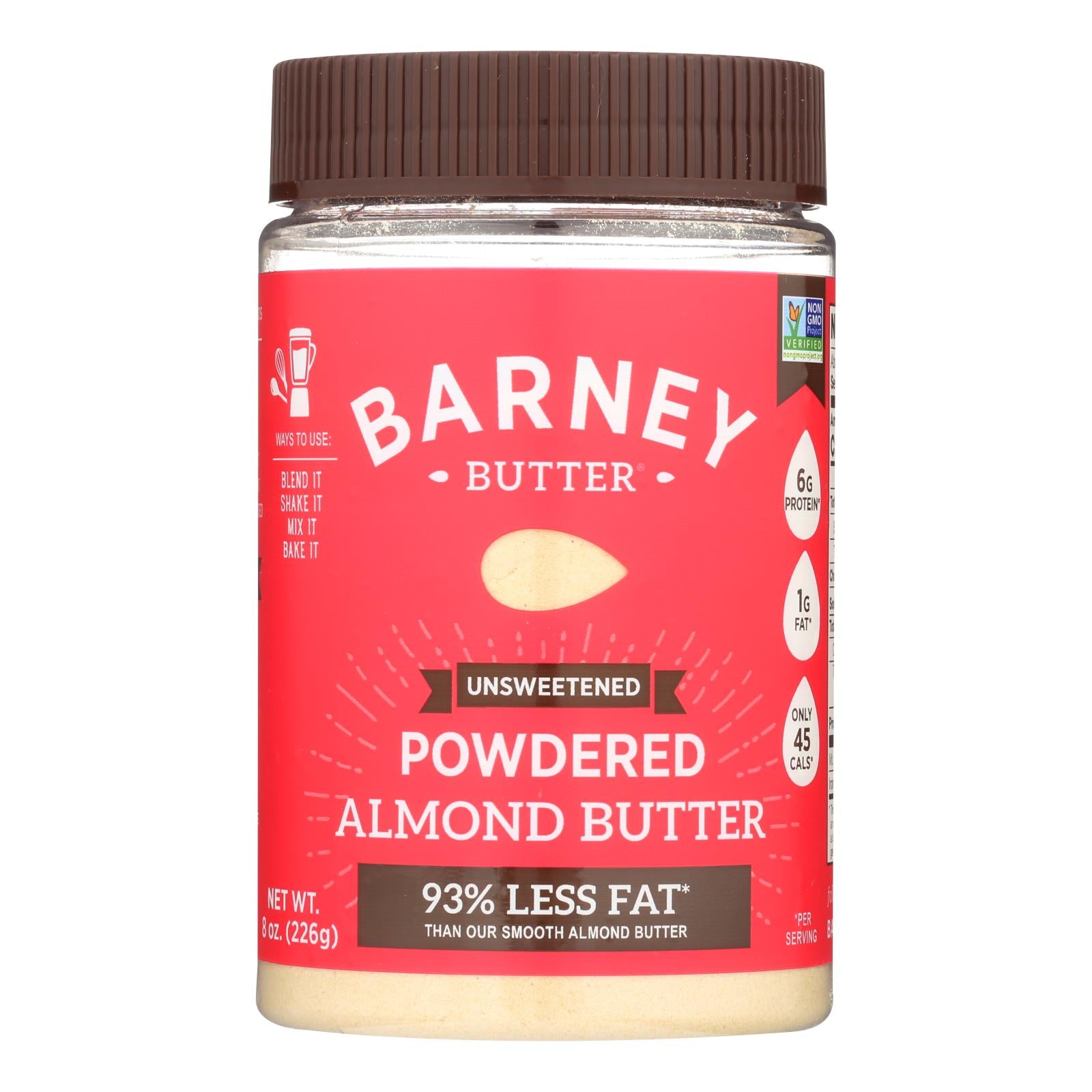 Barney Butter, Barney Butter Powdered Almond Butter - Case of 6 - 8 OZ (Pack of 6)