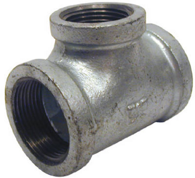 B&K, Bk Products 1 In. Fpt  X 1 In. Dia. Fpt Galvanized Malleable Iron Reducing Tee