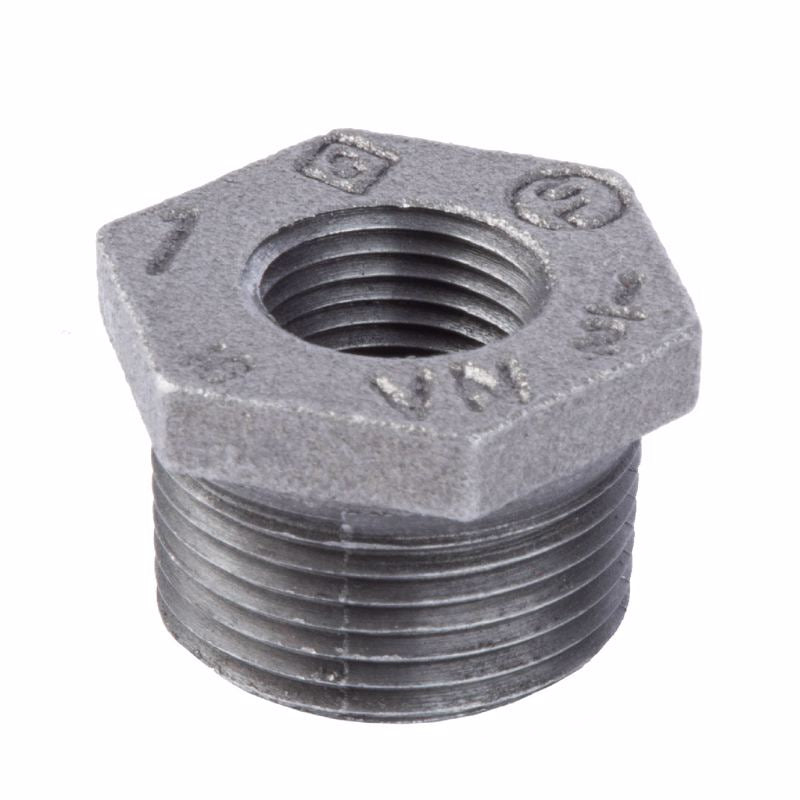 BK Products, Bk Products 1 In. Mpt  X 1/2 In. Dia. Fpt Black Malleable Iron Hex Bushing