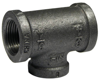 BK Products, Bk Products 3/4 In. Fpt  X 3/4 In. Dia. Fpt Black Malleable Iron Reducing Tee