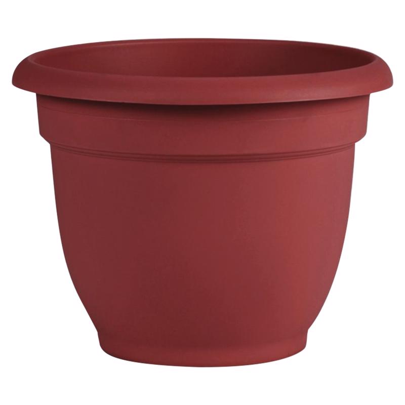 BLOEM LLC, Bloem Ariana 10.1 in. H X 12 in. D Plastic Planter Burnt Red