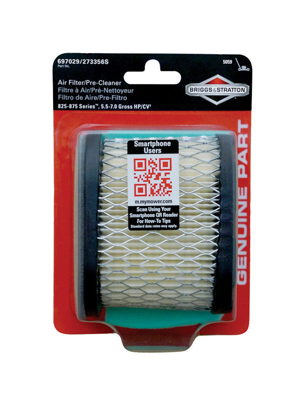 POWER DISTRIBUTORS LLC, Briggs & Stratton 825-875 Series Air Filter Pre-Cleaner Kit For 5.5 - 6.75 HP Engines