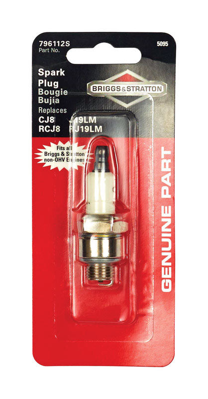 POWER DISTRIBUTORS LLC, Briggs & Stratton Replacement Spark Plug 0.030 Gap in. for L-Head Small Engines