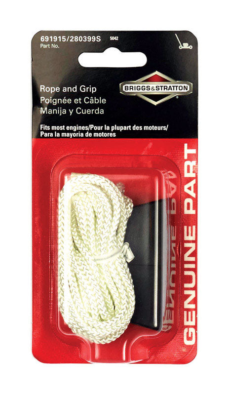 POWER DISTRIBUTORS LLC, Briggs & Stratton Starter Rope and Grip 1 pk