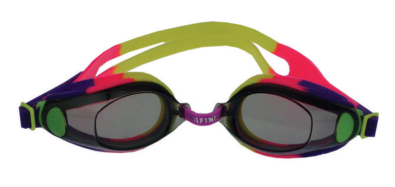 AQUA LEISURE INDUSTRIES INC, Dolifino Pro Multicolored Silicone Swim Goggles