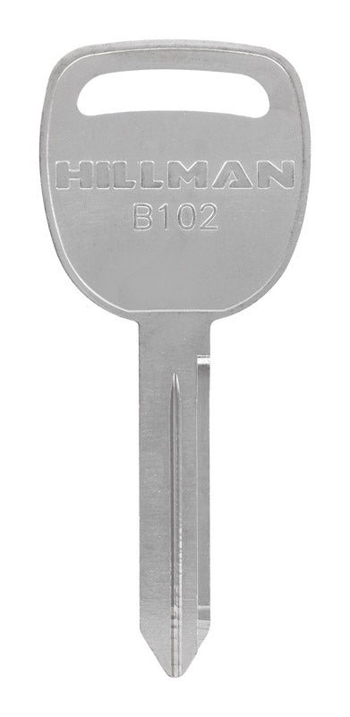 HILLMAN GROUP RSC, Hillman Silver Brass Double Sided #B102 Automotive Blank Key for GM Models (Pack of 10)