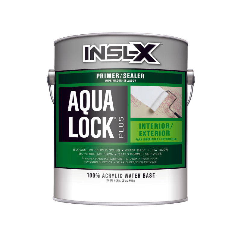 BENJAMIN MOORE & CO, Insl-X Aqua Lock Plus Black Flat Water-Based Acrylic Primer and Sealer 1 gal