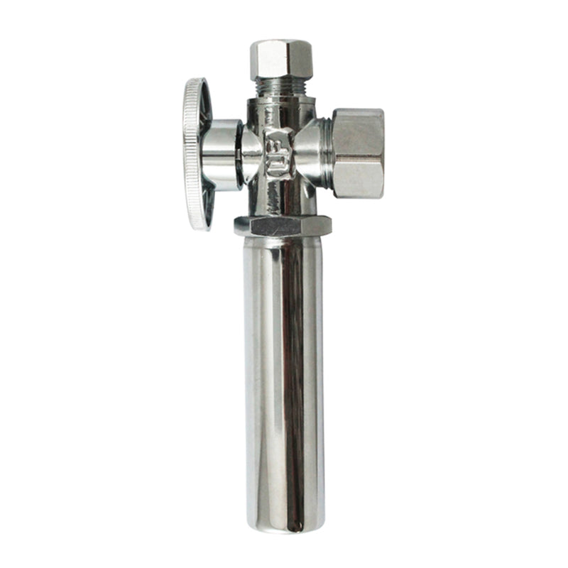 KEENEY HOLDINGS LLC, Keeney 5/8 in. CTS in. X 3/8 in. Compression Brass Shut-Off Valve with Water Hammer
