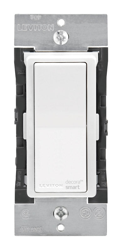 LEVITON MFG CO INC, Leviton  Decora  15 amps Three Pole  Apple Home  WiFi In-Wall Wireless Light Switch  White  1 pk