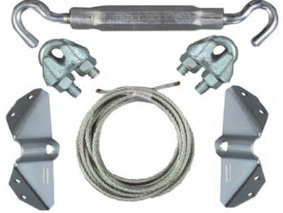 NATIONAL MFG SALES CO, National Hardware Zinc-Plated Silver Steel Anti-Sag Gate Kit 1 pk
