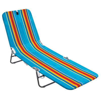 ACE TRADING - HT OUTDOOR, RIO Brands Silver Steel Frame Chaise Lounge Multicolored