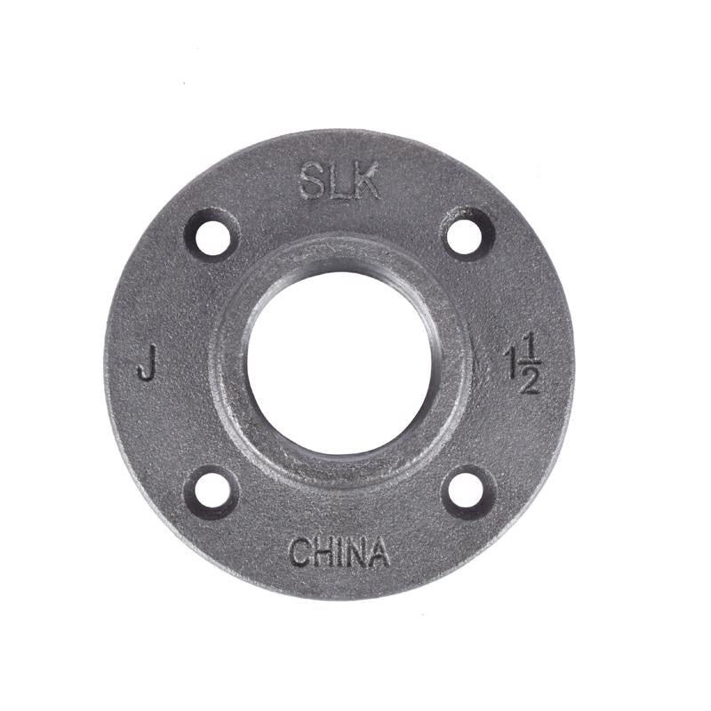 BK Products, STZ Industries 1-1/2 in. FIP each Black Malleable Iron Floor Flange