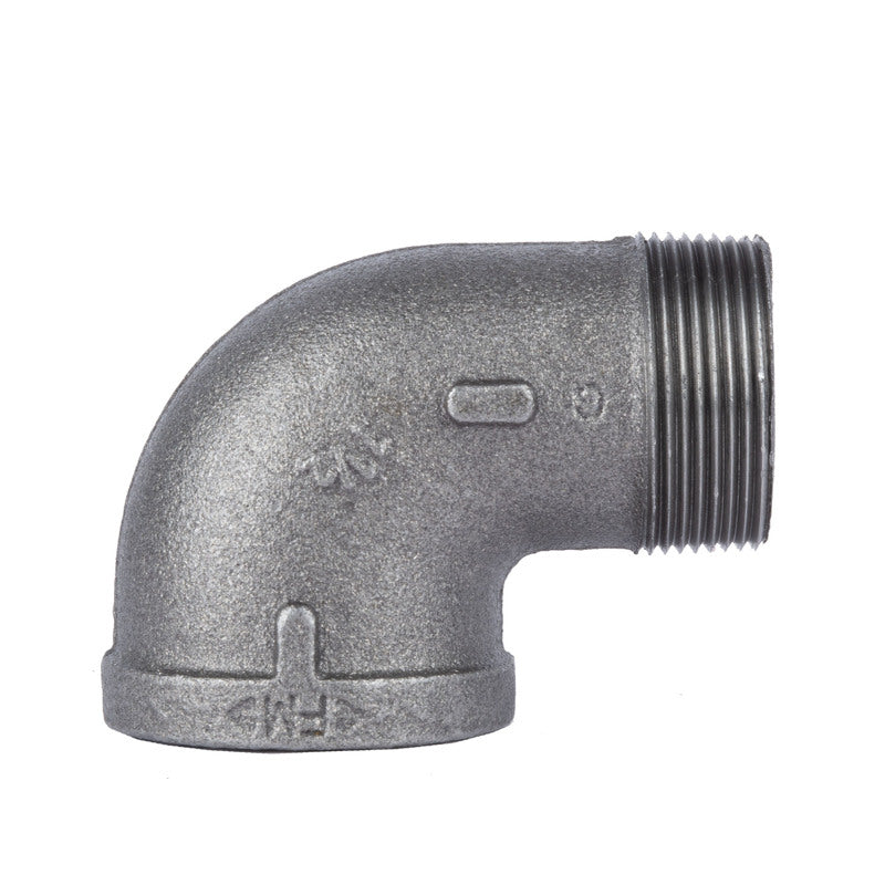 BK Products, STZ Industries 1-1/2 in. MIP each X 1-1/2 in. D FIP Black Malleable Iron 90 Degree Street Elbow