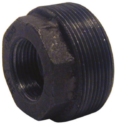 BK Products, STZ Industries 1-1/2 in. MIP each X 1 in. D FIP Black Malleable Iron Hex Bushing