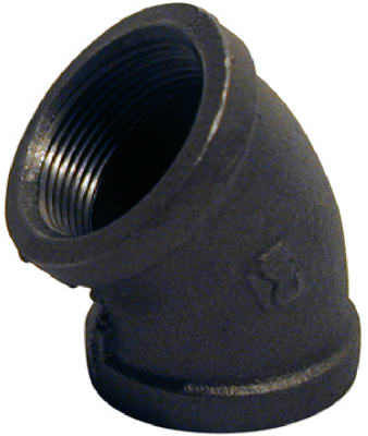 BK Products, STZ Industries 2 in. FIP each X 2 in. D FIP Black Malleable Iron 45 Degree Elbow