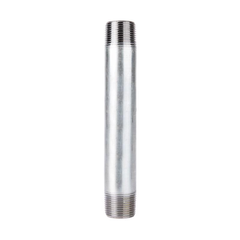 BK Products, STZ Industries 4 in. MIP each X 4 in. D MIP Galvanized Steel 8 in. L Nipple