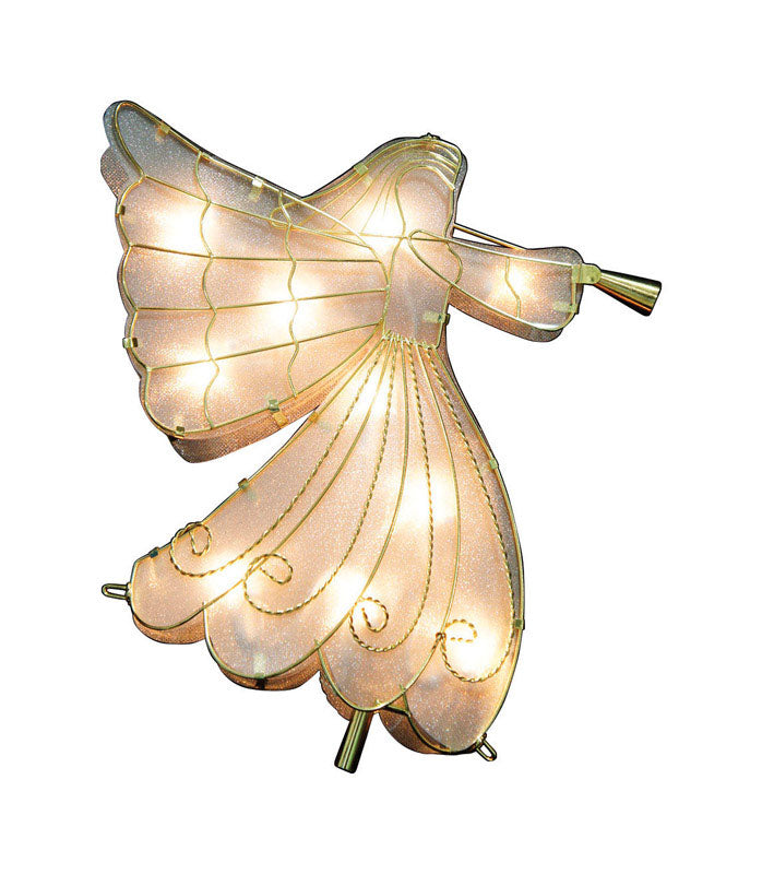 ACE TRADING - SIENNA, Sienna Angel Incandescent Tree Topper Clear 10 lights (Pack of 12)
