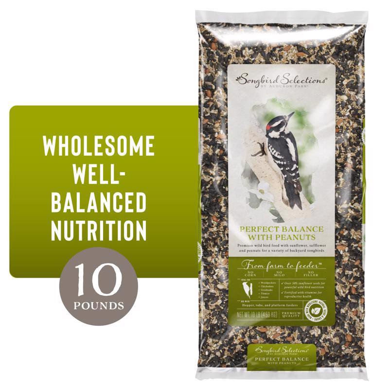 GLOBAL HARVEST FOODS LTD, Songbird Selections Perfect Balance with Peanuts Wild Bird Seed Wild Bird Food 10 lb