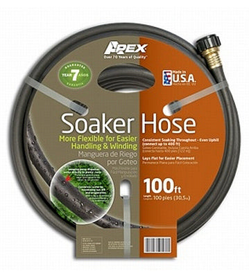 TEKNOR APEX, Teknor Apex 1/2 in. D X 100 ft. L Soaker Gray Hybrid Polymer Hose