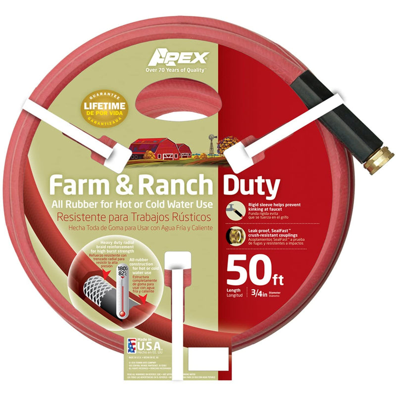 TEKNOR APEX, Teknor Apex 3/4 in. D X 50 ft. L Premium Grade Farm and Ranch Hose Red