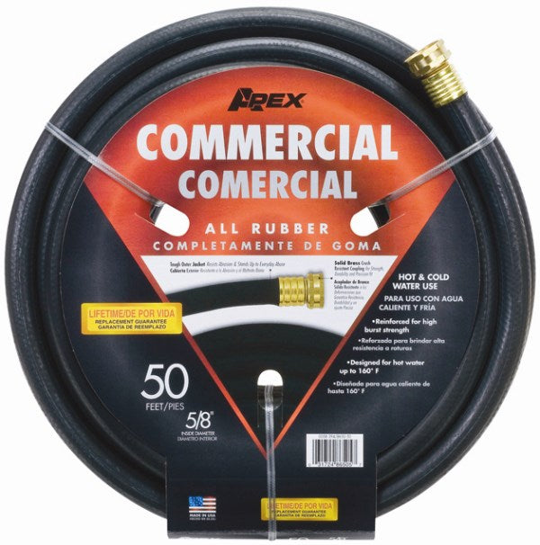 TEKNOR APEX, Teknor Apex 5/8 in. D X 50 ft. L Heavy Duty Industrial Grade Garden Hose Black