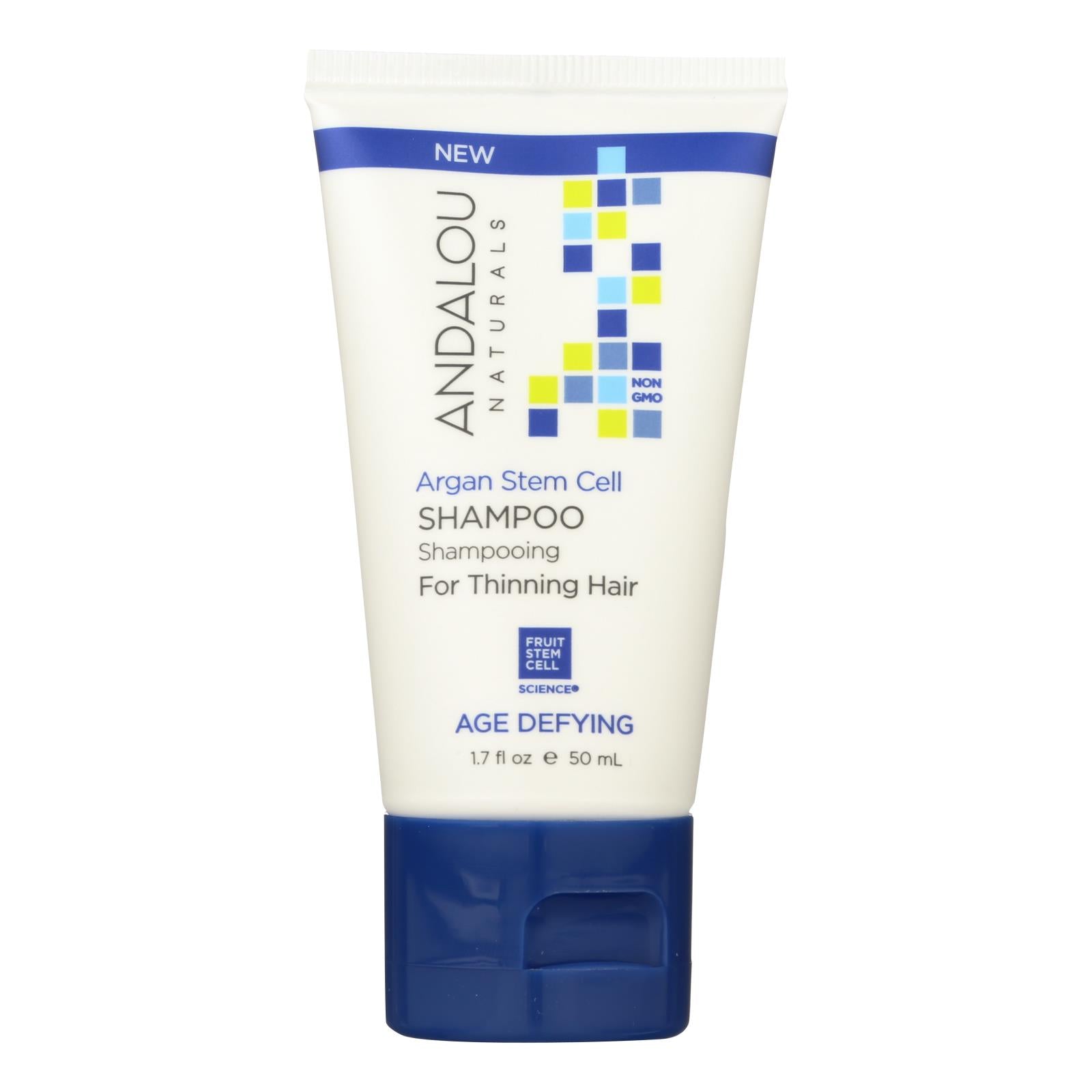 Andalou Naturals, andalou Naturals Shampoo - Argan Stem Cell - Case of 6 - 1.7 fl oz (Pack of 6)